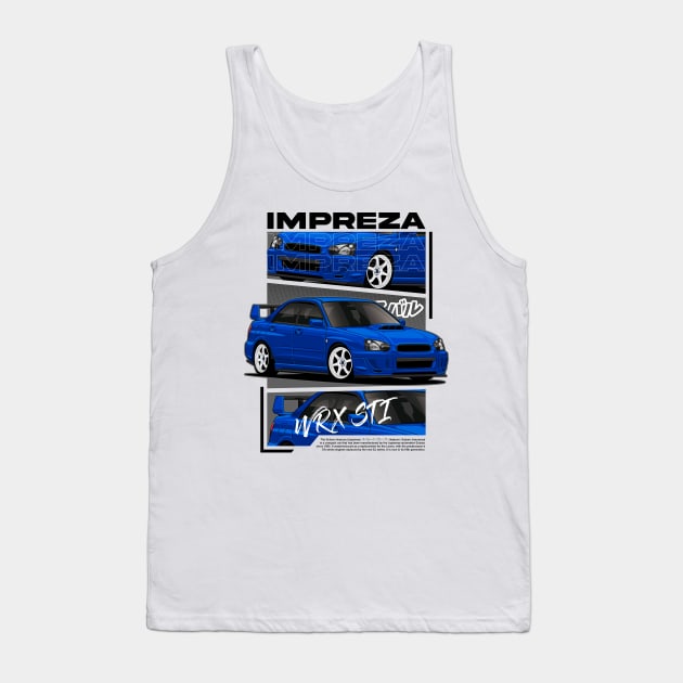 Subaru Impreza WRX STI (Blobeye) Tank Top by squealtires